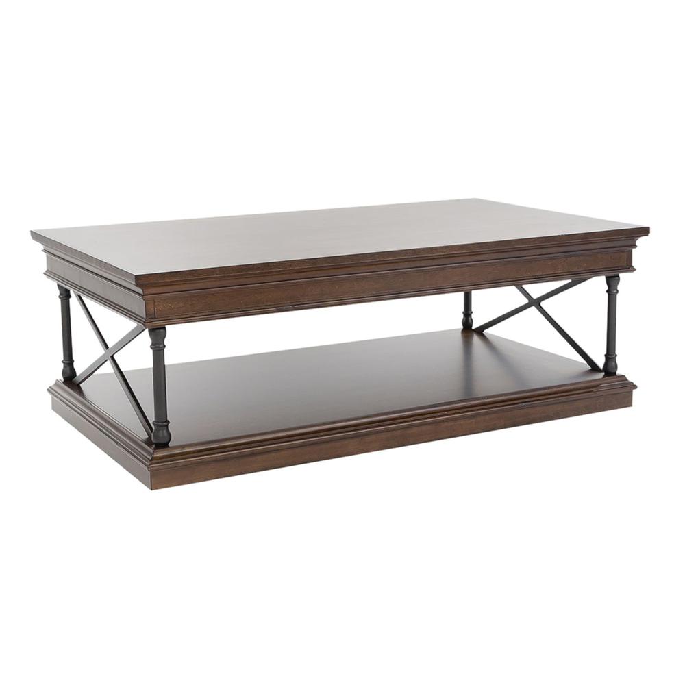 Tribeca Rectangular Cocktail Table, W50 x D30 x H18, Dark Brown