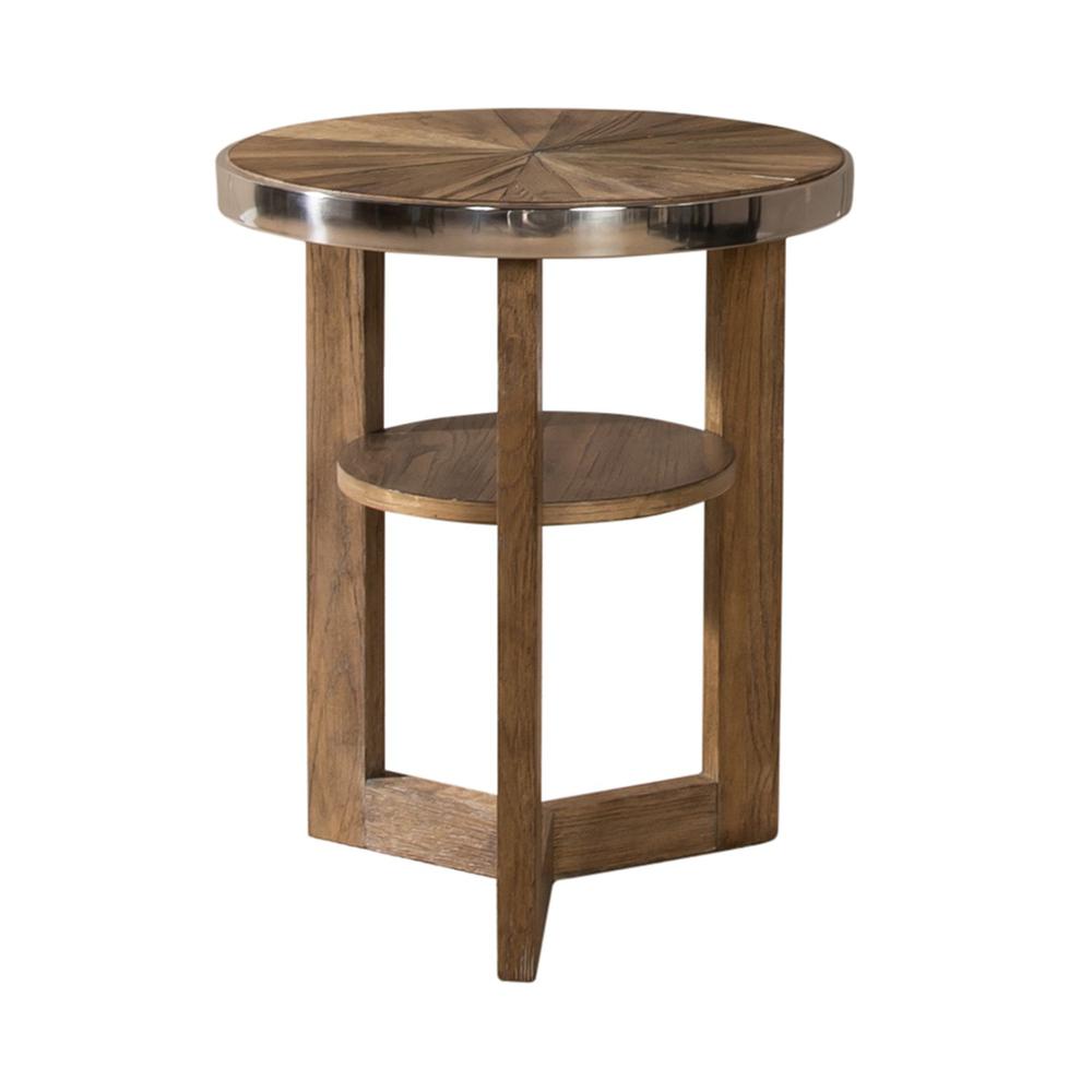 Omega round chair side table