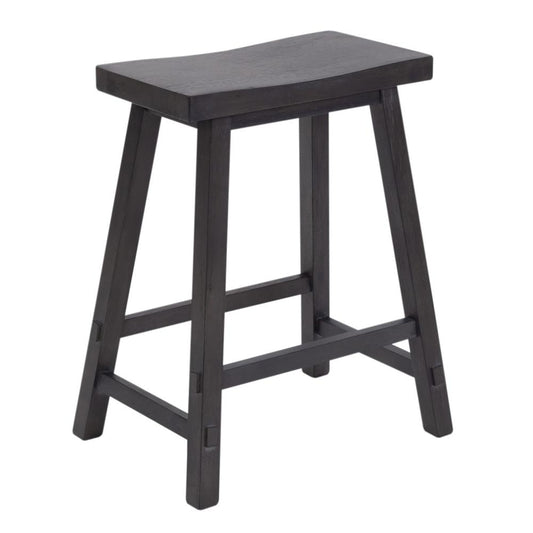 Creations II 24 Inch Sawhorse Counter Stool- Slate