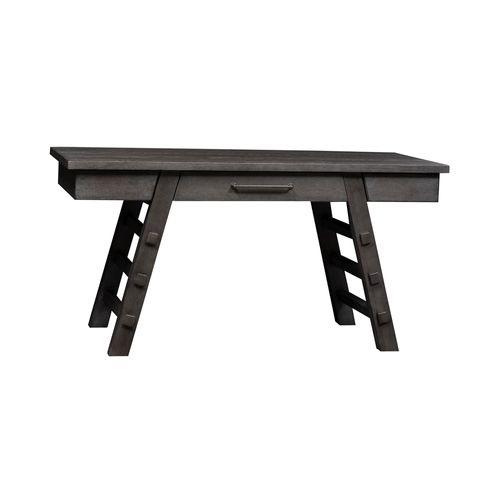 Modern Farmhouse Writing Desk, W60 x D28 x H30, Dusty Charcoal