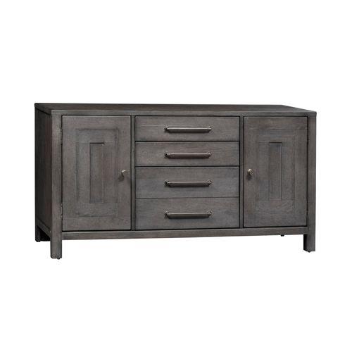 Modern Farmhouse Credenza, Dusty Charcoal