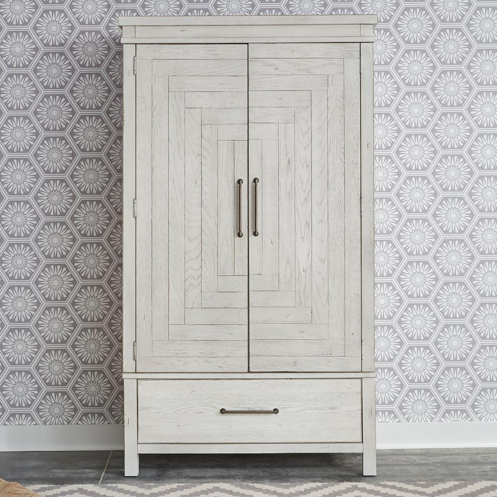 Modern Farmhouse Armoire, Flea Market White