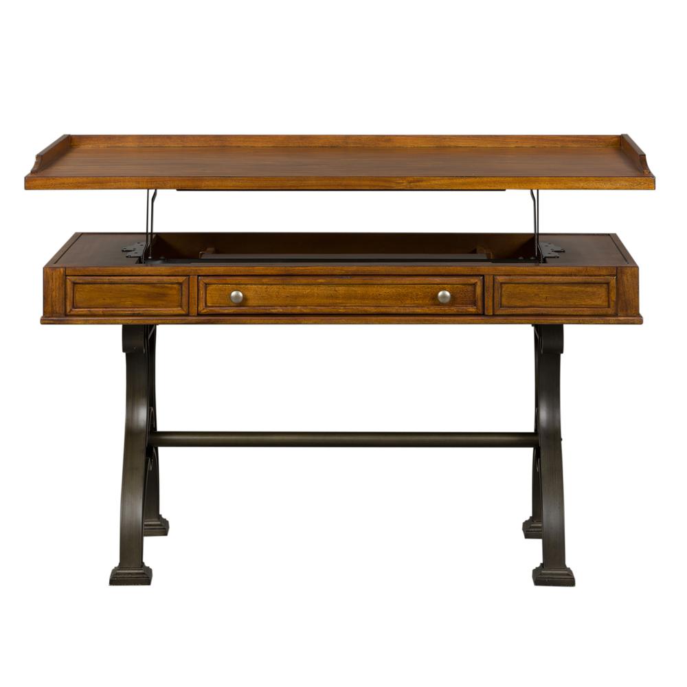 Arlington House Lift Top Writing Desk, Brown