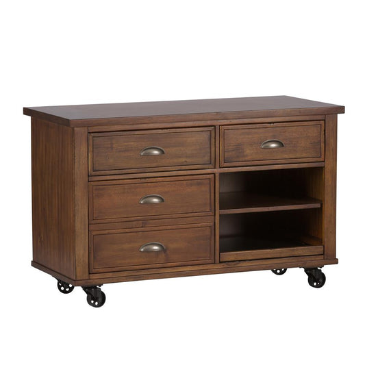 Arlington House Credenza, W48 x D22 x H31, Medium Brown