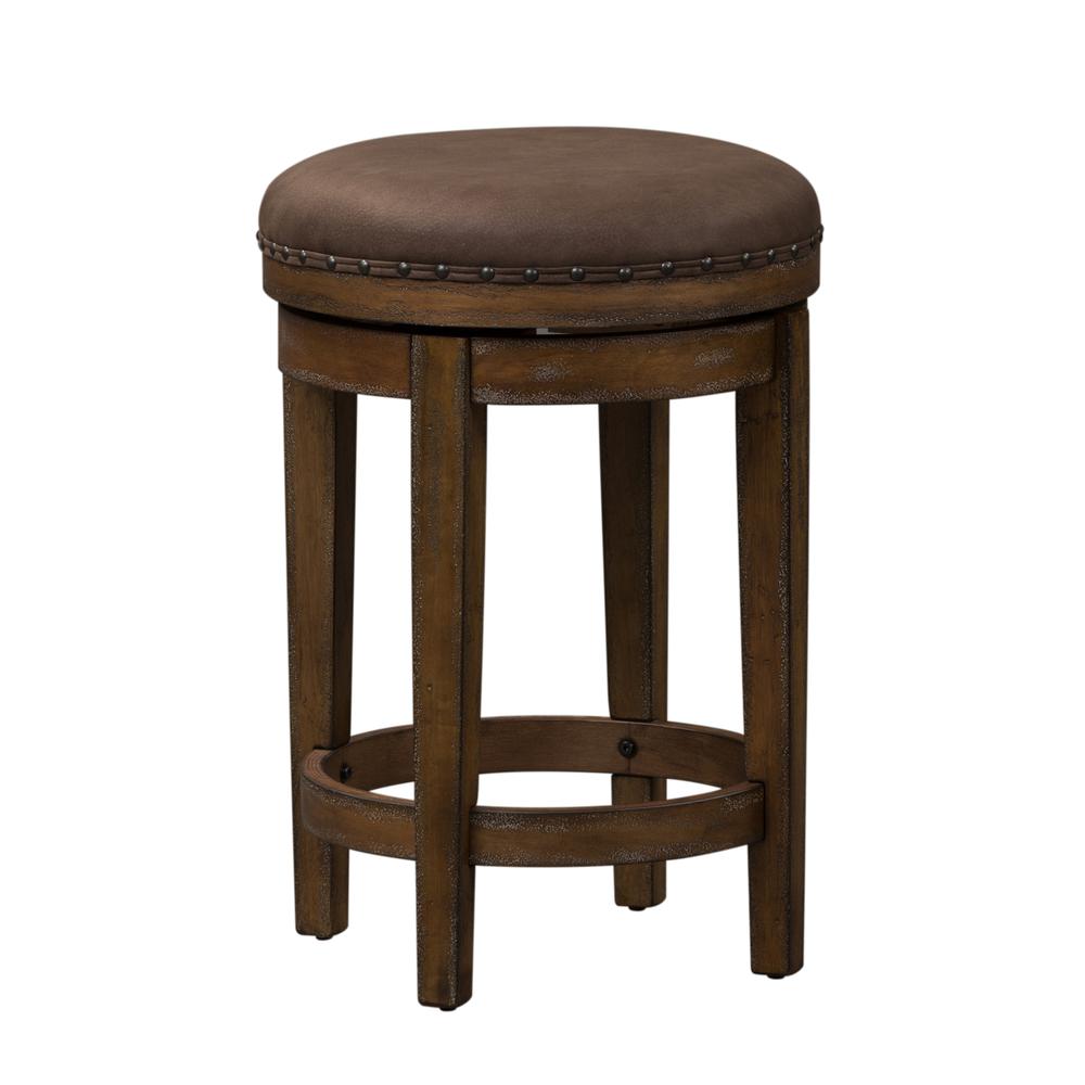 Aspen Skies Swivel Barstool, W17 x D17 x H25, Light Brown