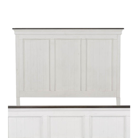 King Panel Headboard Cottage, White