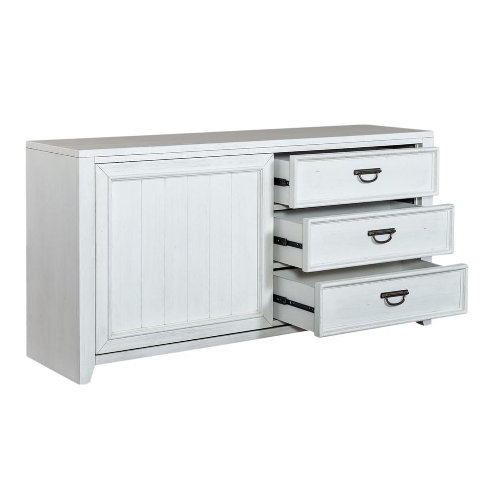 Sliding Door Dresser Cottage White