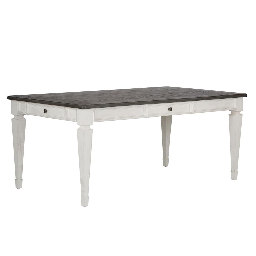 Rectangular Leg Table White