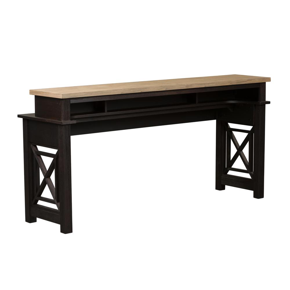 Heatherbrook Console Bar Table, W74 x D21 x H36, Black