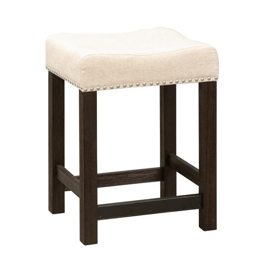 Heatherbrook Uph Barstool, W18 x D15 x H25, Black