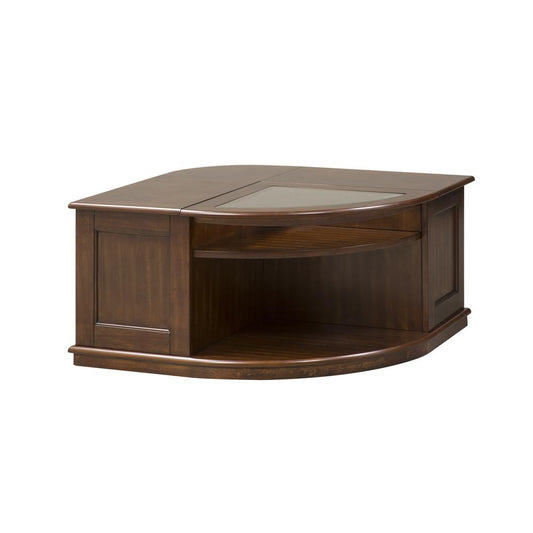 Wallace Occasional Cocktail Table, W36 x D36 x H19, Dark Brown