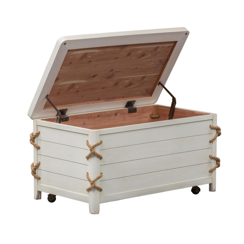 Dockside II Storage Trunk, W38 x D22 x H20, White