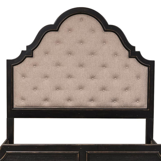 Chesapeake Upholstered Headboard, Queen, Black