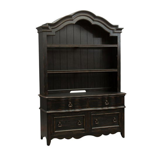 Liberty Furniture Chesapeake Black 3 Piece Desk & Hutch Set