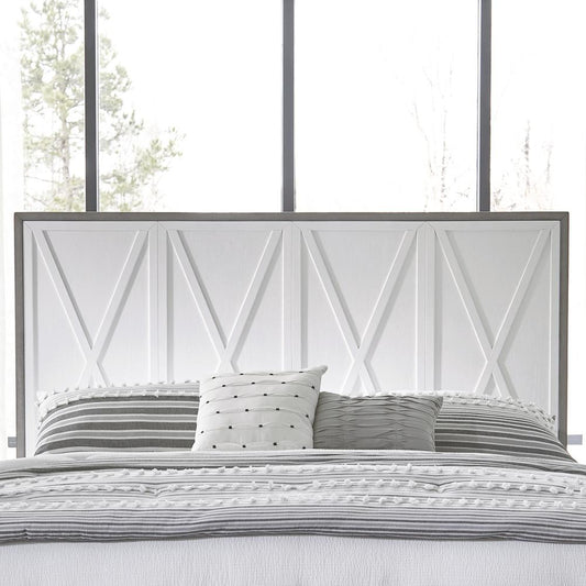 Queen Panel Headboard Contemporary White