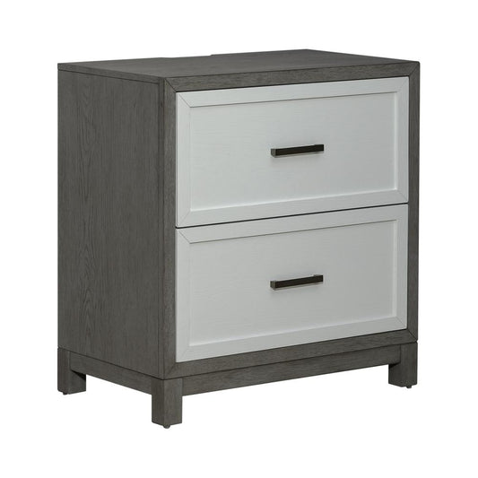 Liberty Furniture Palmetto Heights 2 Drawer Nightstand w/Charging Station