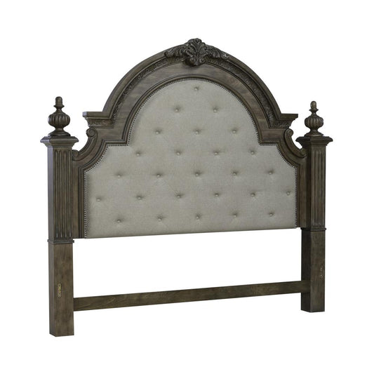 King Uph Poster Headboard Traditional Brown