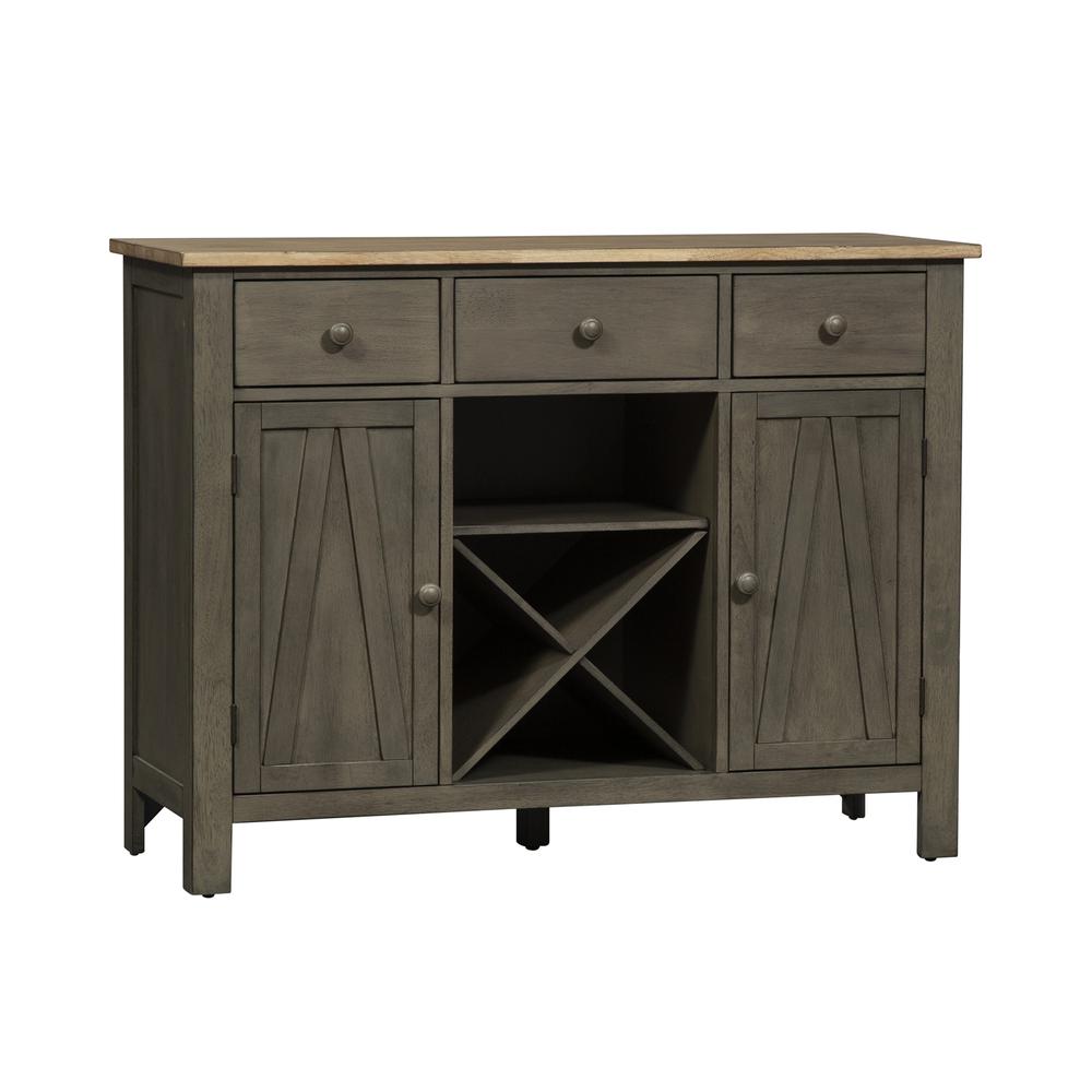 Lindsey Farm Server, W48 x D18 x H36, Light Gray