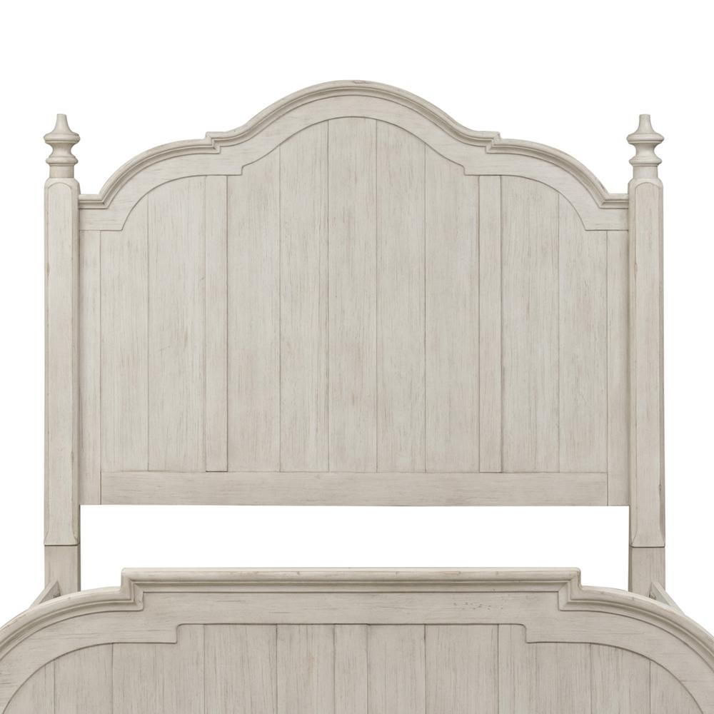 Queen Poster Headboard Farmhouse White