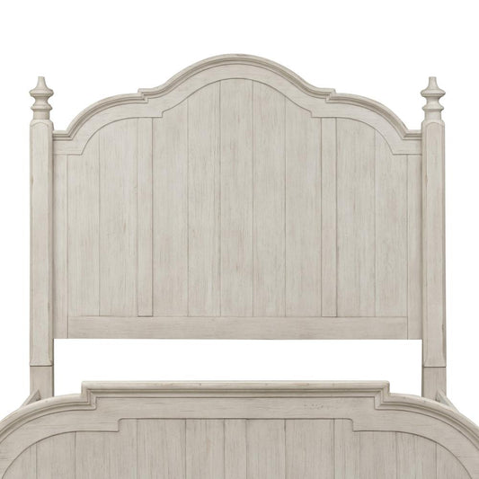 Queen Poster Headboard Farmhouse White