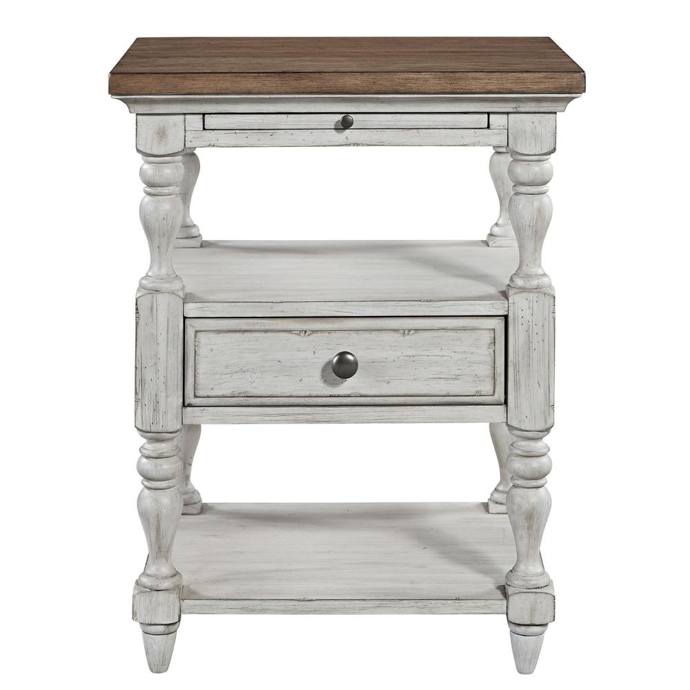 1 Drawer Night Stand, White