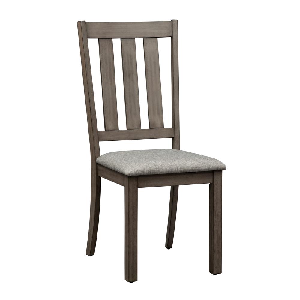 Tanners Creek Slat Back Side Chair, W18 x D22 x H40, Medium Gray