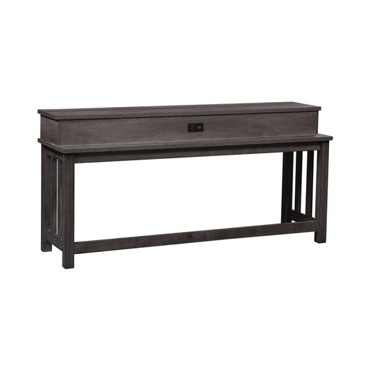 Tanners Creek Console Bar Table, W74 x D21 x H36, Medium Gray