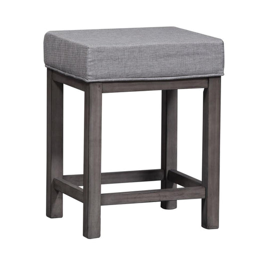 Tanners Creek Uph Seat Bar Stool (3 Piece Set), W19 x D16 x H25, Medium Gray