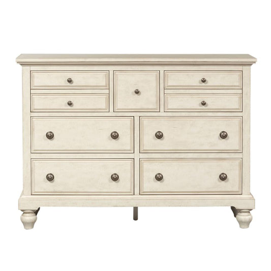 High Country 7 Drawer Chesser, W60 x D18 x H44, White