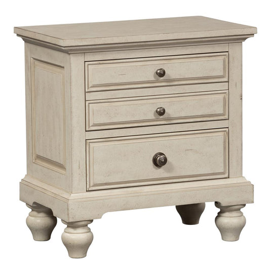 Night Stand, Antique White finish