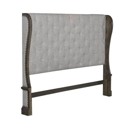 King Shelter Headboard Traditional Brown