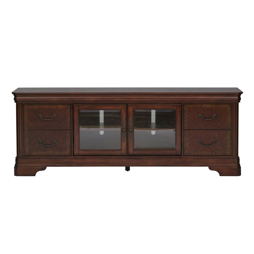 Entertainment TV Stand Traditional Brown