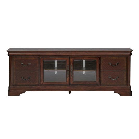 Entertainment TV Stand Traditional Brown