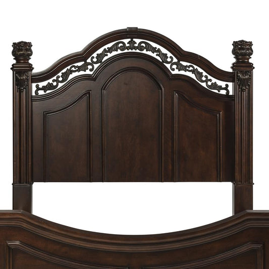 Queen Poster Headboard Traditional Brown