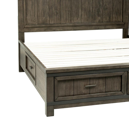 One Sided Storage Rail Rustic Grey