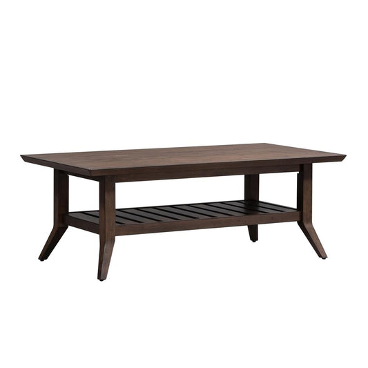 Ventura BLVD Rectangular Cocktail Table, Brown