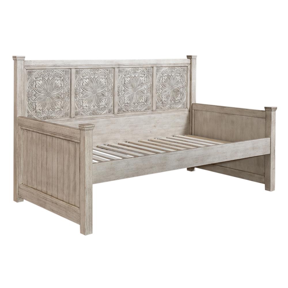 Daybed Decorative Back Farmhouse White