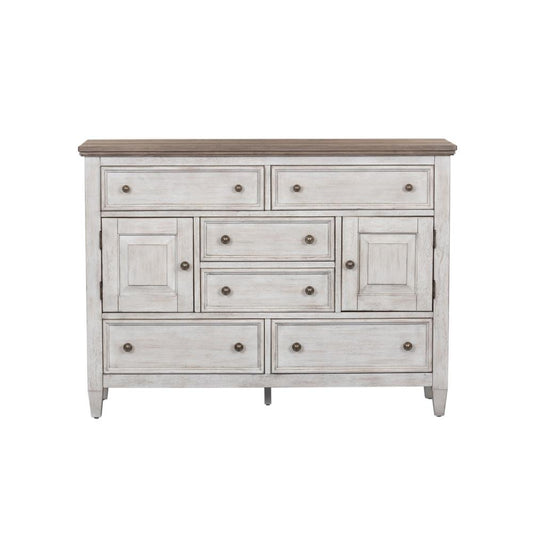 Heartland 2 Door 6 Drawer Chesser, Antique White