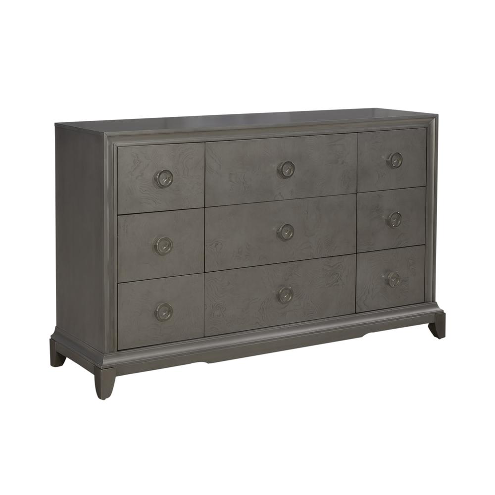 Liberty Furniture Montage 9 Drawer Dresser - Platinum Finish