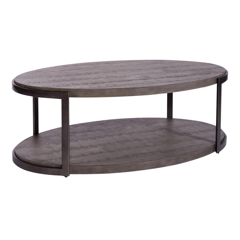 Modern View Oval Cocktail Table