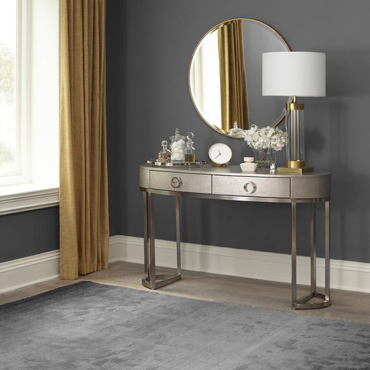 Liberty Furniture Montage Vanity with Metal Legs - Platinum Finish