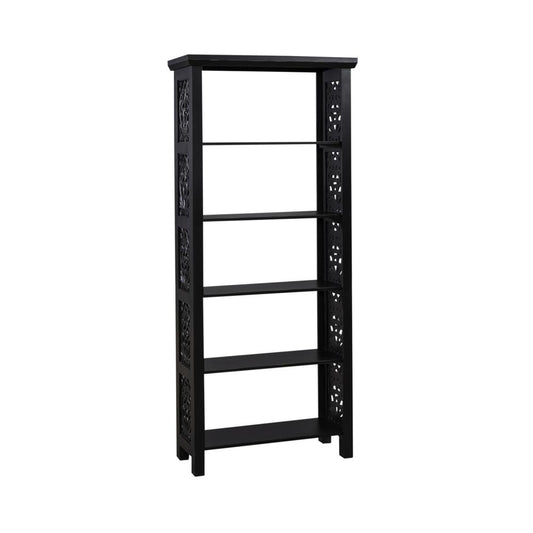 Trellis Lane  Accent Bookcase- Black