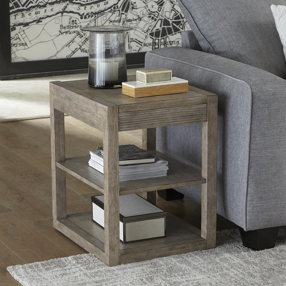 Chairside Table Contemporary Grey