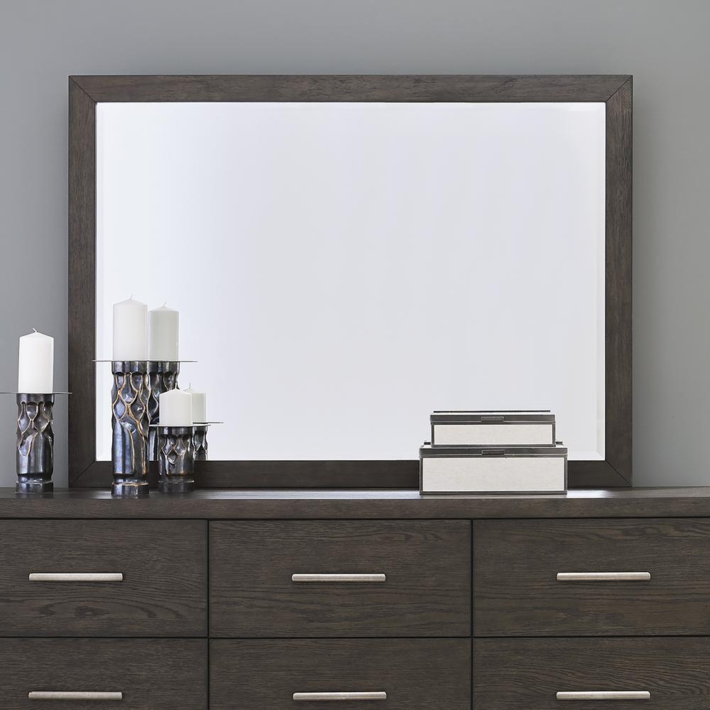 Modern Mix Landscape Mirror - Coffee Bean Finish