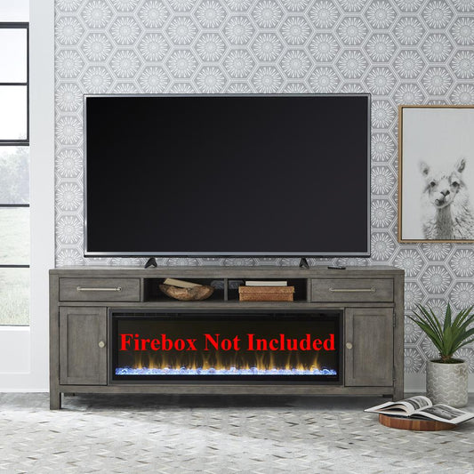 78 Inch Fireplace TV Console Transitional Multi