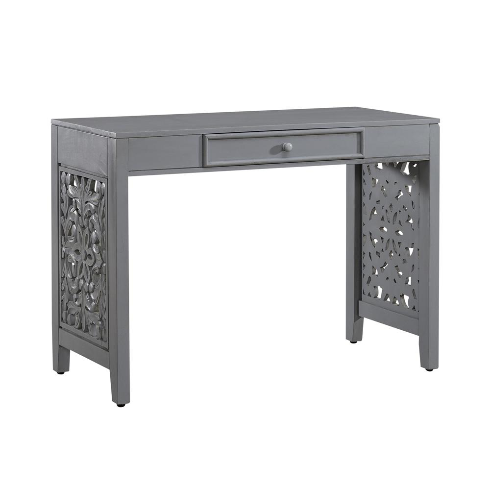 Trellis Lane Accent Writing Desk- Grey