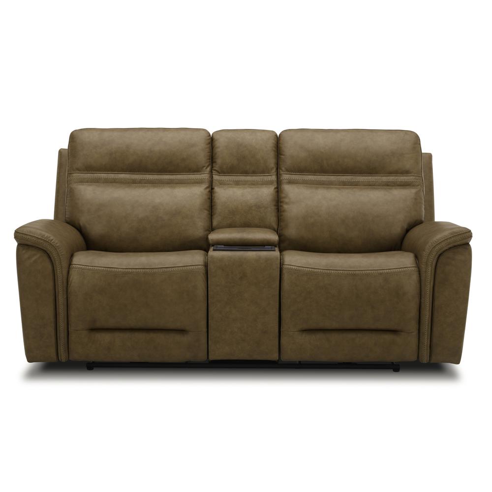 Cooper Camel Loveseat with Console