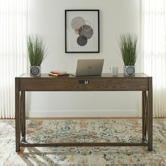 Console Bar Table Transitional Brown