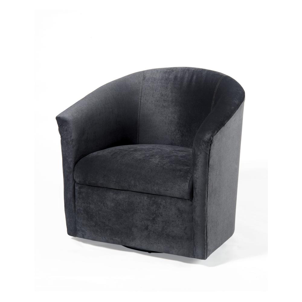 Elizabeth Charcoal Swivel Chair