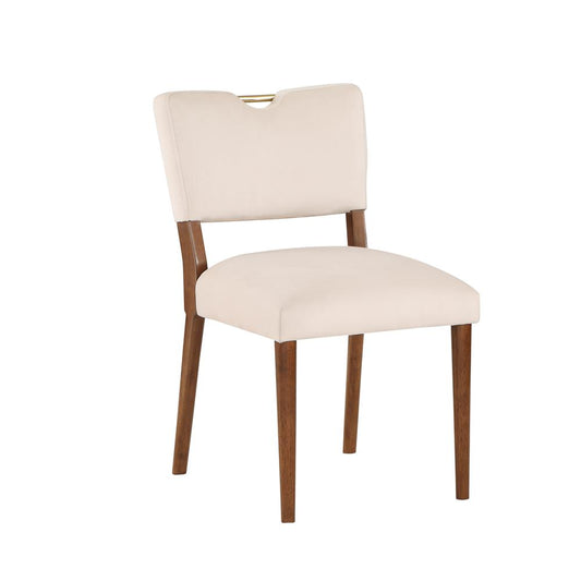 Bonito Sea Oat Velvet Dining Chair - Set of 2